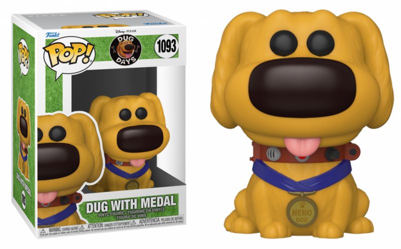 DUG WITH MEDAL FUNKO POP ! 1093 DISNEY PIXAR LA HAUT