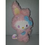 HELLO KITTY EN LAPIN ROSE COLORFUL BUNNY