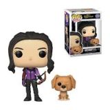KATE BISHOP WITH LUCKY THE PIZZA DOG FUNKO POP ! 121 HAWKEYE MARVEL