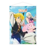 WALLSCROLL SEVEN DEADLY SINS MELIODAS ELISABETH ET HAWK